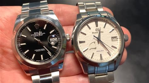 grand seiko snowflake vs rolex datejust